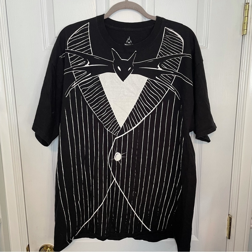DISNEY The Nightmare Before Christmas Jack Skellington black T shirt size 2XL